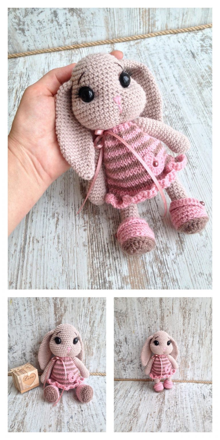 Amigurumi Spring Bunny in Dress Free Pattern - FREE AMİGURUMİ CROCHET