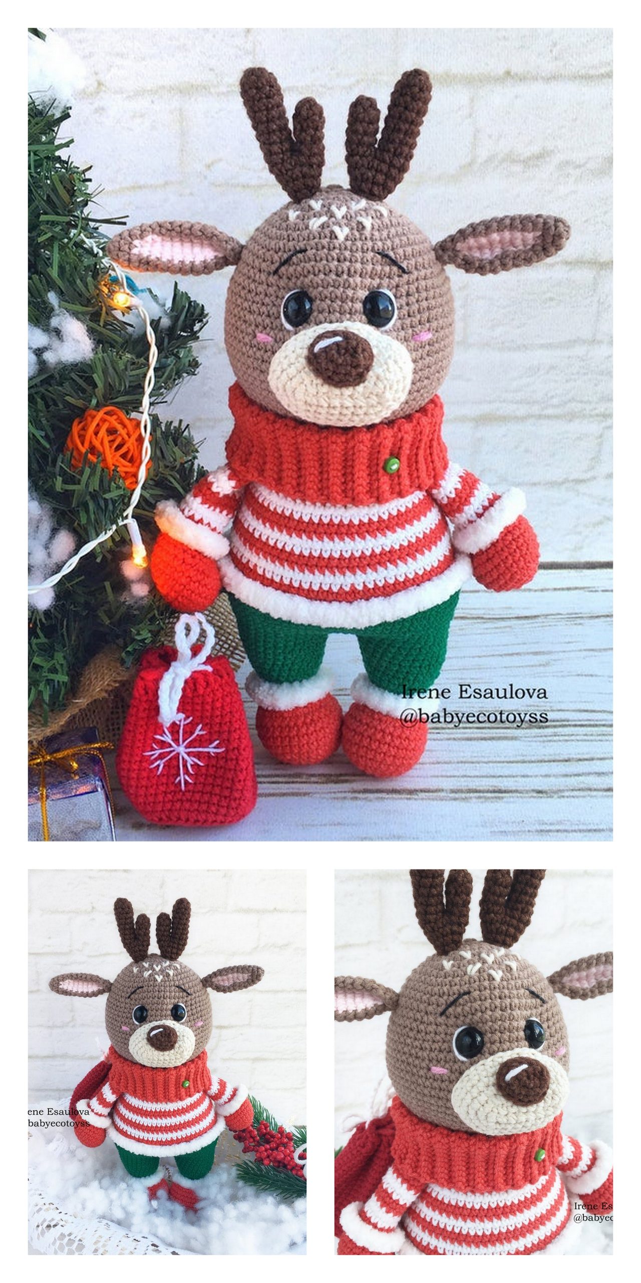 Amigurumi Christmas Reindeer Free Pattern - FREE AMİGURUMİ CROCHET