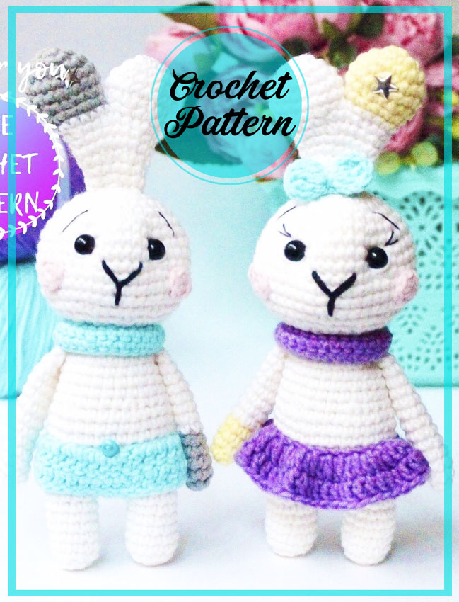 Amigurumi Bunny with Skirt Free Pattern-4