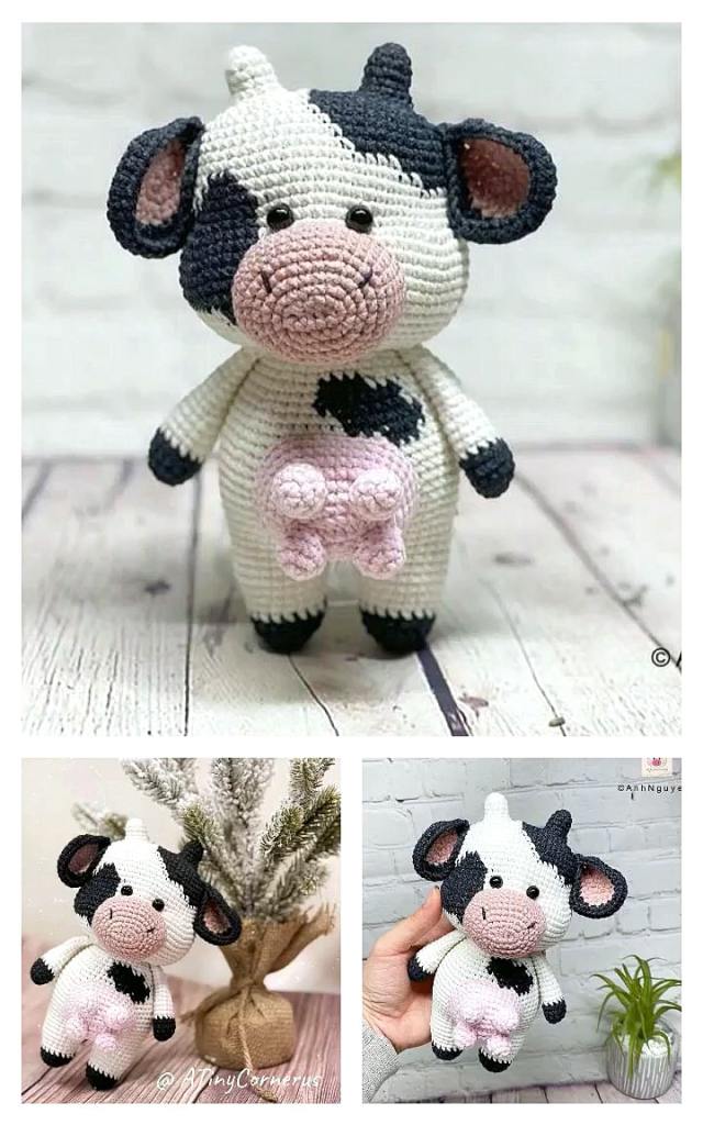 Amigurumi Crochet Yellow Cow Free Pattern-1 - FREE AMİGURUMİ CROCHET