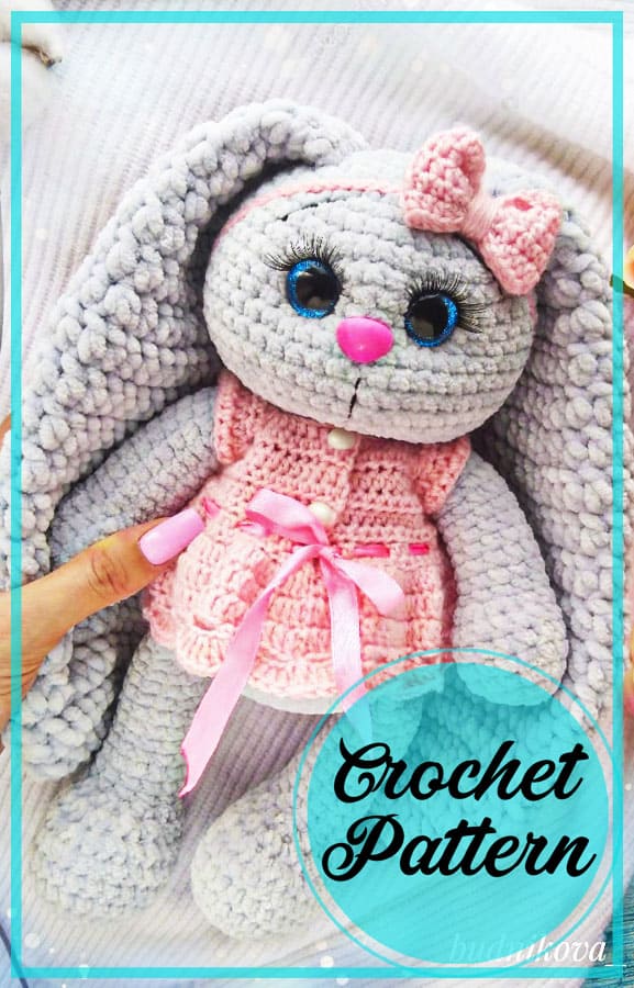 Amigurumi Plush Bunny in Dress Free Pattern-5