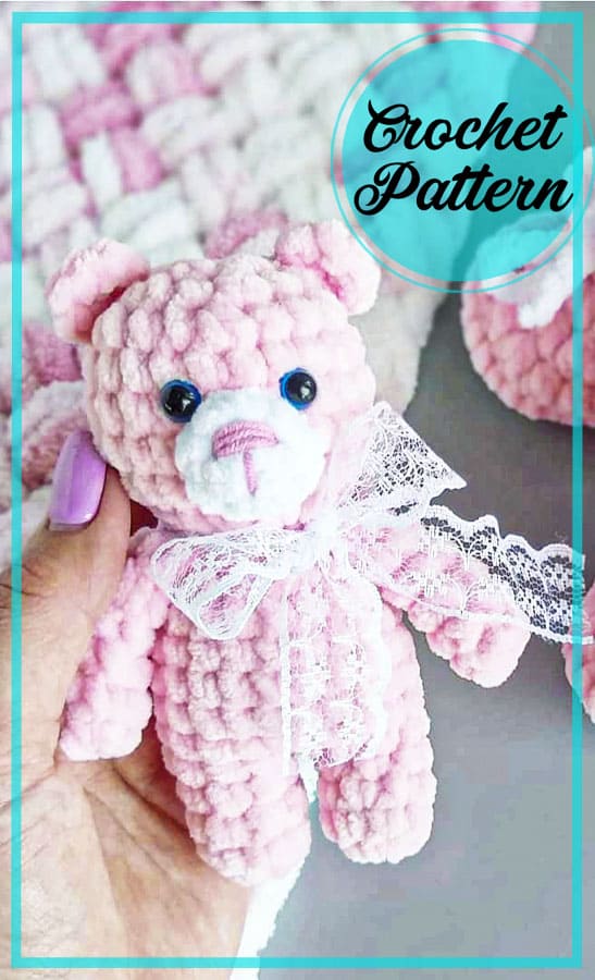  Amigurumi Soft Pink Bear Free Pattern-4