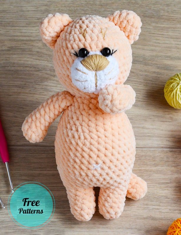 Amigurumi Orange Plush Cat Free Pattern-2