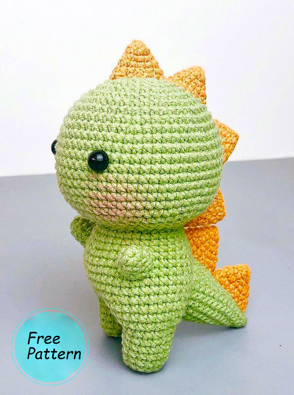 Amigurumi Oscar The Dinosaur Free Pattern-2