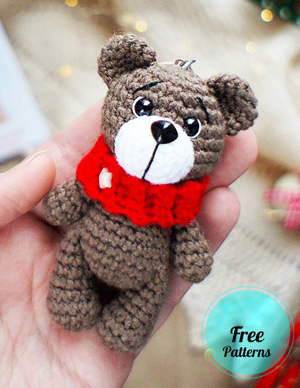 Amigurumi Bear Keychain Free Pattern-2