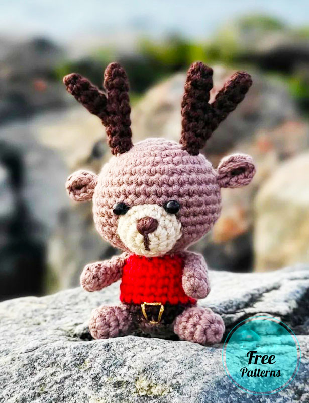 Amigurumi Keychain Deer Free Pattern-2