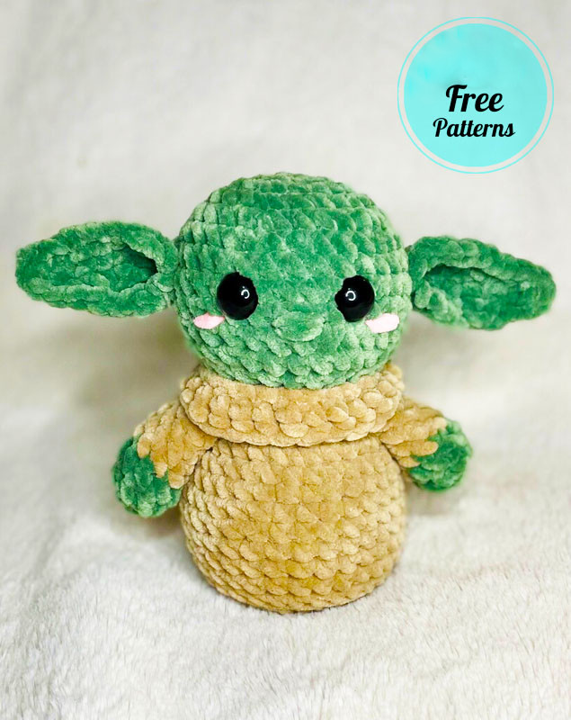 Amigurumi Velvet Alien Baby Yoda Free Pattern-1