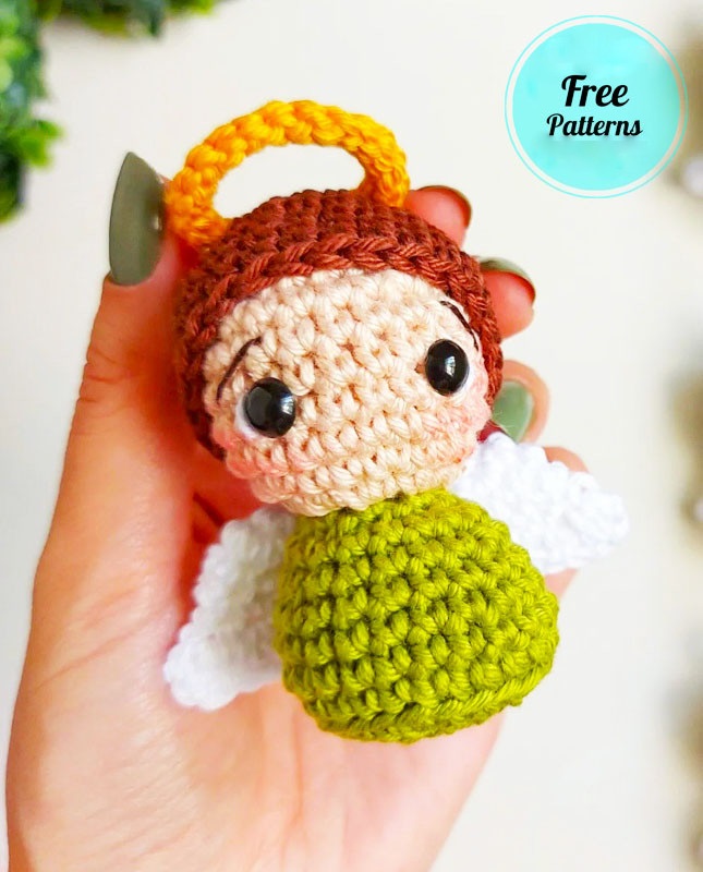 Amigurumi Christmas Angel Ornament Free Pattern-2