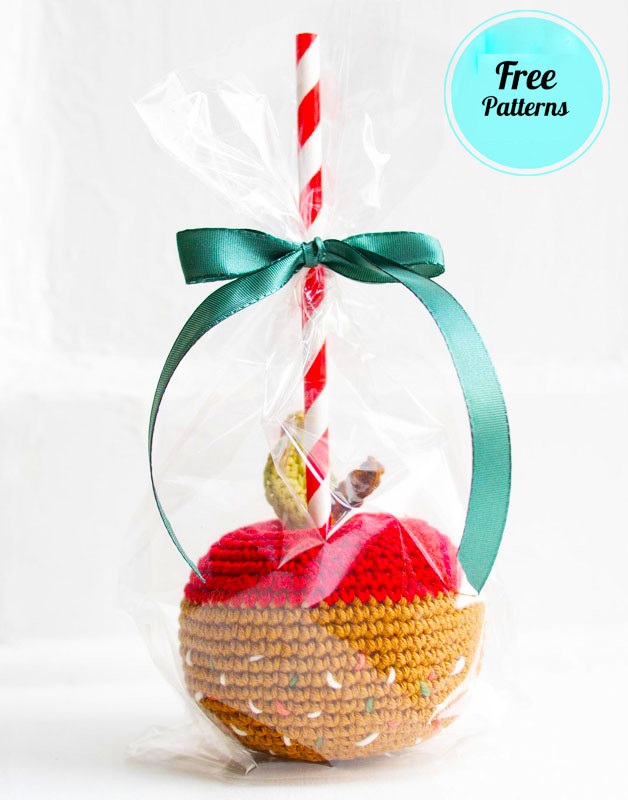 Amigurumi Christmas Candied Apple Free Pattern-1