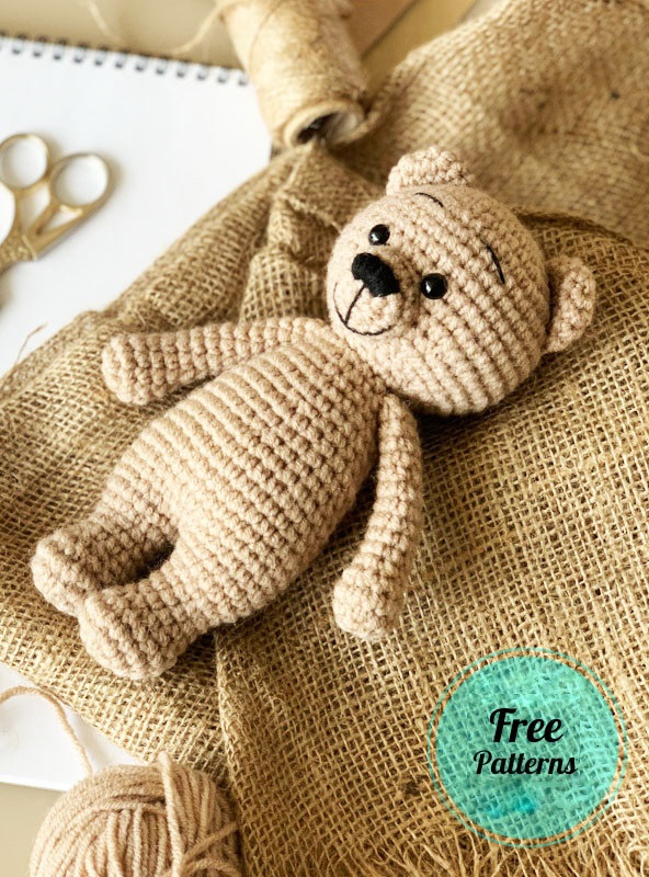 Amigurumi Crochet Bear Simon Free Pattern-4