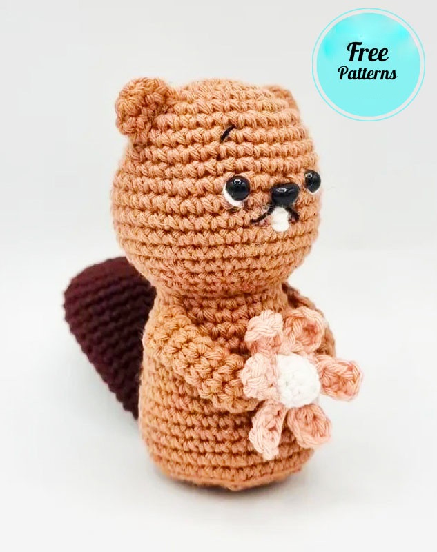 Amigurumi Cute Crochet Beaver Free Pattern-2