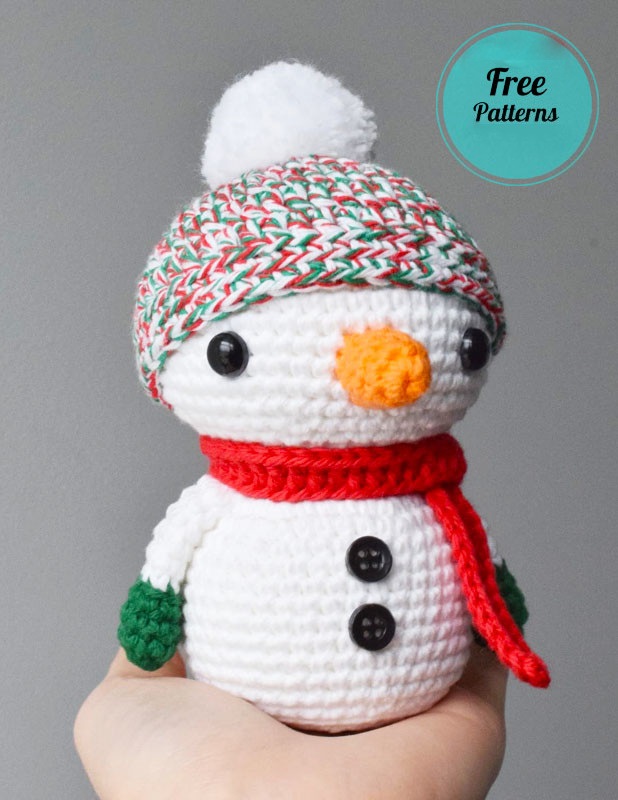 Amigurumi Snowman Mike Free Pattern-3