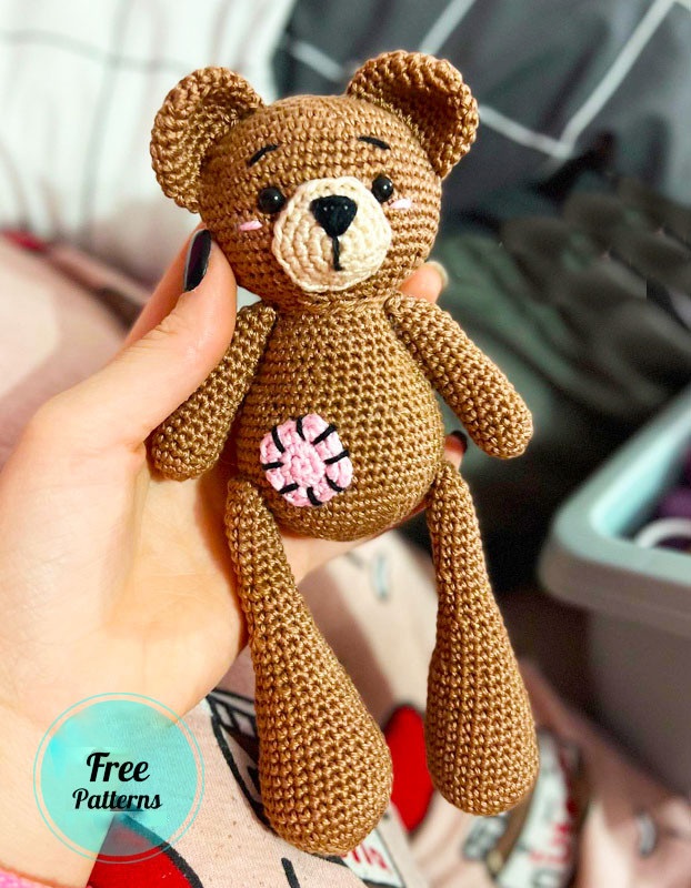 Amigurumi Teddy Fufy Bear Free Pattern-3