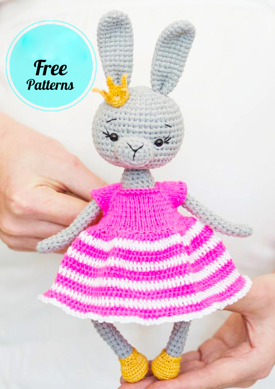 Amigurumi Easy Girl Bunny Free Pattern-1