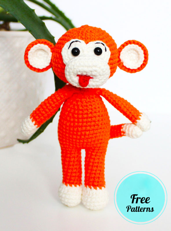 Amigurumi Easy Orange Monkey Free Pattern-2