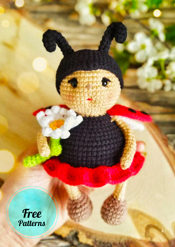 Amigurumi Ladybug Doll Free Pattern-3