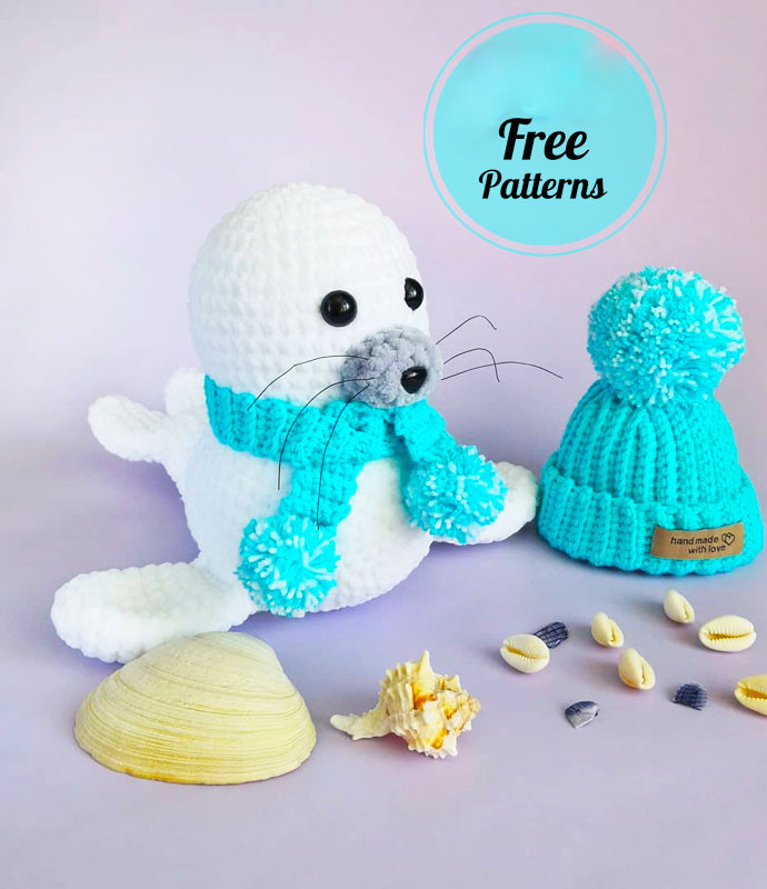 Amigurumi Snow White Seal Free Pattern-2