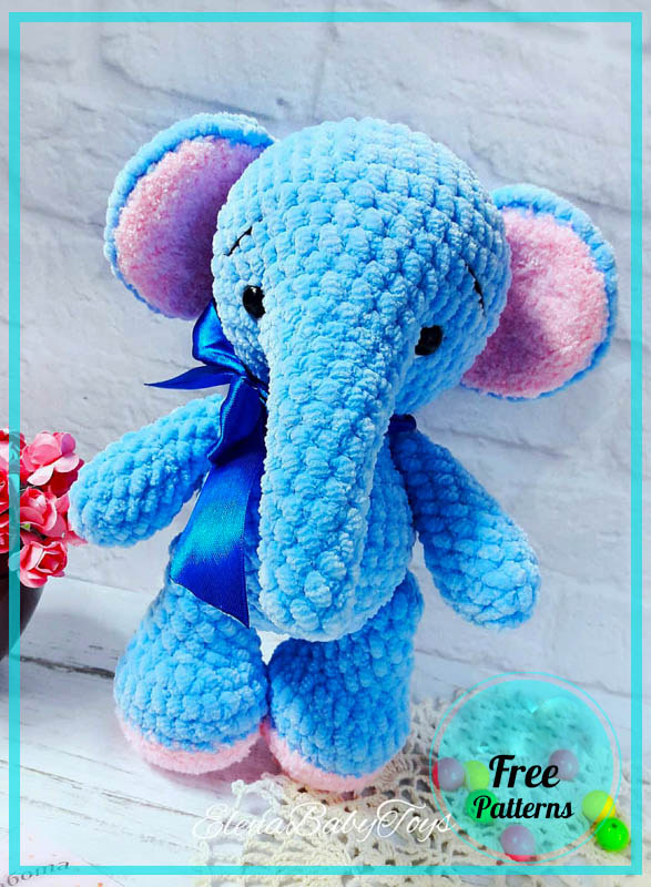 Amigurumi Plush Velvet Elephant Free Pattern-2