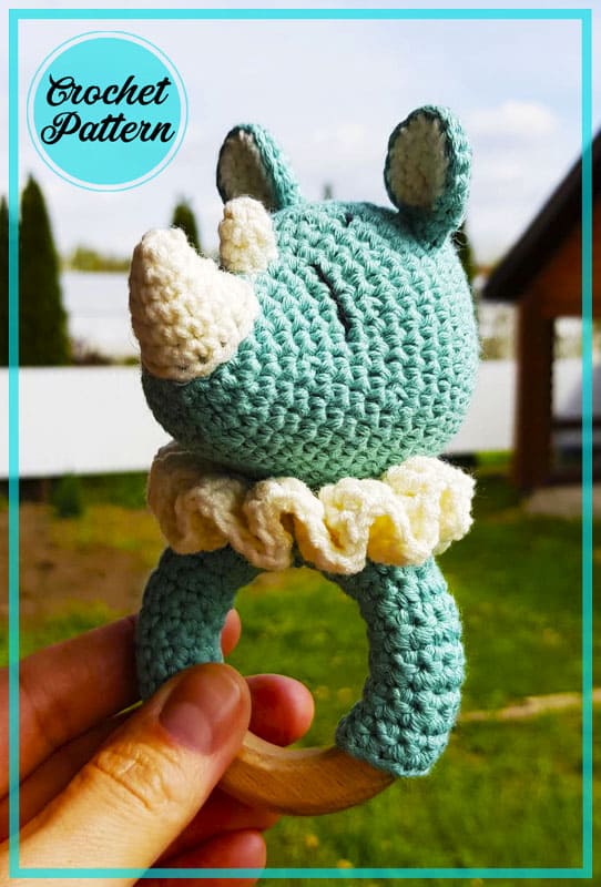 Amigurumi Crochet Rattle Rhino Free Pattern-1