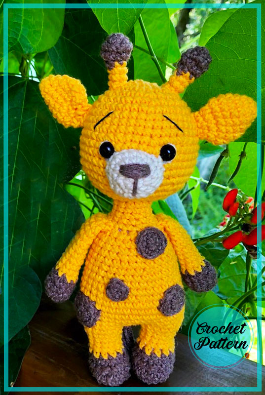 Amigurumi Crochet Yellow Giraffe Free Pattern-2