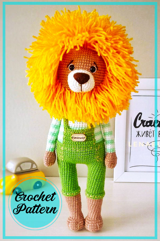 Amigurumi Lion in Costume Free Crochet Pattern-1