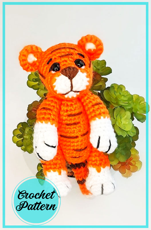 Amigurumi Little Finger Tiger Free Crochet Pattern-1