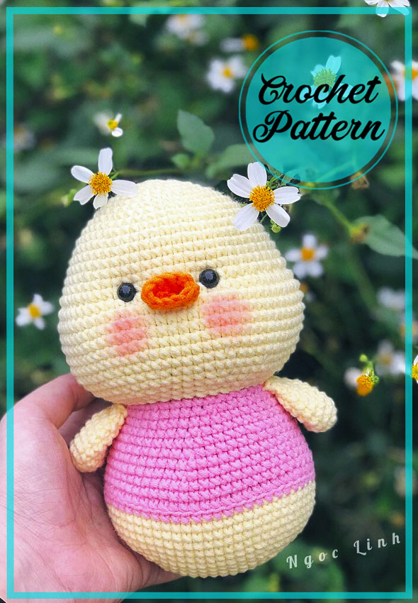 Amigurumi Little Crochet Duck Free Pattern-1