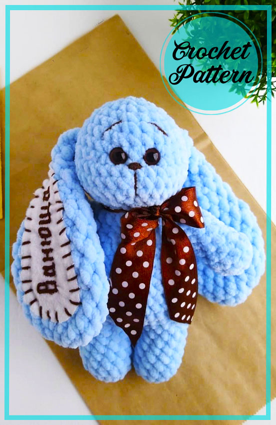 Amigurumi Velvet Crochet Bunny Free Pattern-1