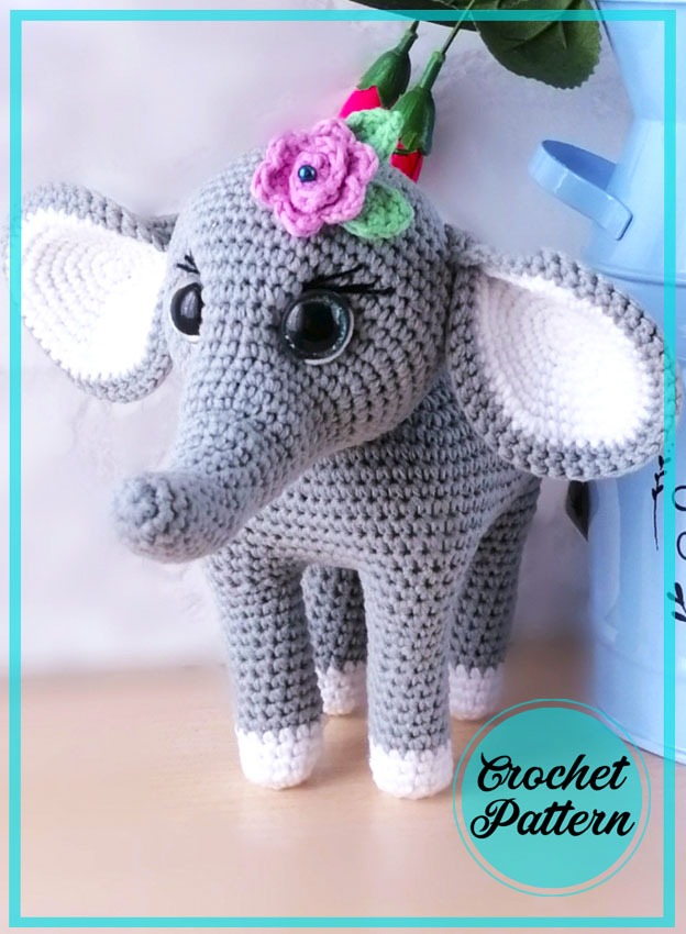 Amigurumi Crochet Elephant Lexi Free Pattern-2